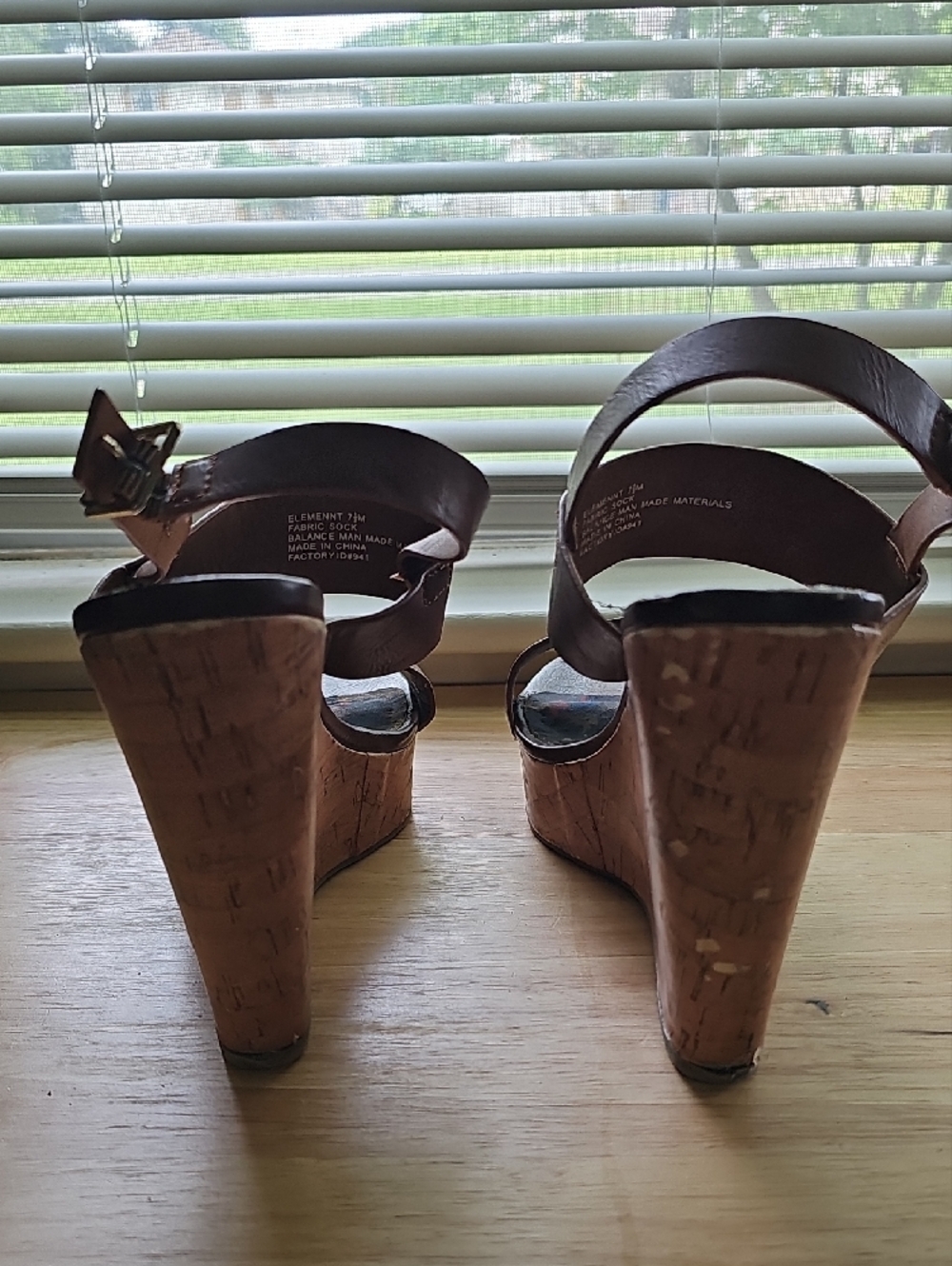 Madden Girl Brown Double-Strap Ankle Buckle Sandals - Picture 3 of 6